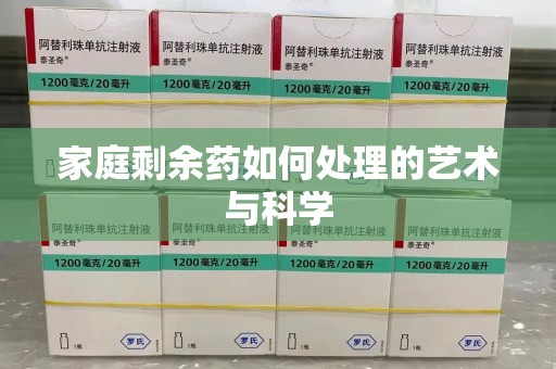 济南家庭剩余药如何处理的艺术与科学